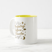 ドリーミーパステルオーラマグフォーコーヒー愛好家 ツートーンマグカップ (正面左)