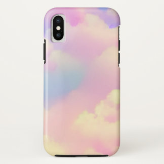 ドリーミーパステルクラウドインソフトヒューズ iPhone X ケース