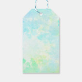 ドリーミーパステルズロータスフラワーパーソナライズされた誕生日 ギフトタグ (裏面)