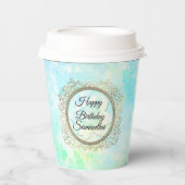 ドリーミーパステルズロータスフラワー紙 紙コップ (正面)