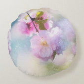 ドリーミーパステルバラ装飾用クッション ラウンドクッション (裏面)