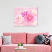 ドリーミーパステルバラ キャンバスプリント (インサイチュ (リビング))