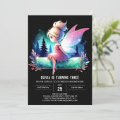 ドリーミーパステルフェアリー誕生日 招待状 (スタンド正面)