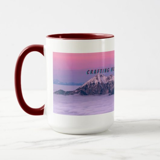 ドリーミーパステルマウンテンアート マグカップ (左)