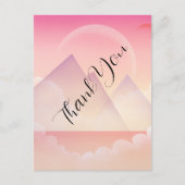 ドリーミーパステルマウンテンランドスケープありがとう ポストカード (正面)