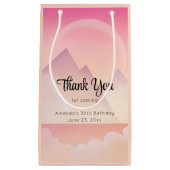 ドリーミーパステルマウンテンランドスケープパーティーサンキューユー スモールペーパーバッグ (正面)