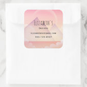 ドリーミーパステルマウンテンランドスケープビジネス スクエアシール (バッグ)