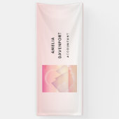 ドリーミーパステルマウンテンランドスケープビジネス 横断幕 (縦)