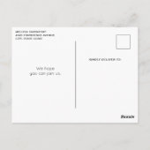 ドリーミーパステルマウンテンランドスケープ誕生日招待状 ポストカード (裏面)