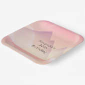 ドリーミーパステルマウンテンランドスケープ誕生日 ペーパープレート (傾斜あり)