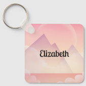 ドリーミーパステルマウンテンランドスケープ キーホルダー (正面)