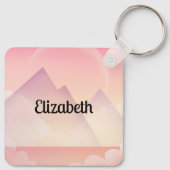ドリーミーパステルマウンテンランドスケープ キーホルダー (裏面)