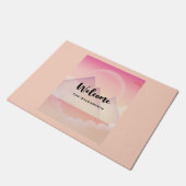 ドリーミーパステルマウンテンランドスケープ ドアマット (アングル)