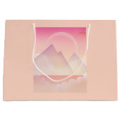 ドリーミーパステルマウンテンランドスケープ ラージペーパーバッグ (正面)