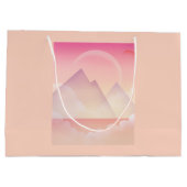 ドリーミーパステルマウンテンランドスケープ ラージペーパーバッグ (裏面)