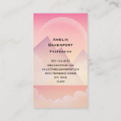 ドリーミーパステルマウンテンランドスケープ 名刺 (裏面)