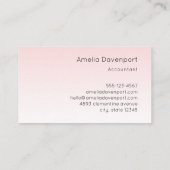 ドリーミーパステルマウンテンランドスケープ 名刺 (裏面)