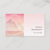 ドリーミーパステルマウンテンランドスケープ 名刺 (正面)