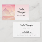 ドリーミーパステルマウンテンランドスケープ 名刺 (正面/裏面)