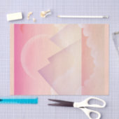 ドリーミーパステルマウンテンランドスケープ 薄葉紙 (クラフト)