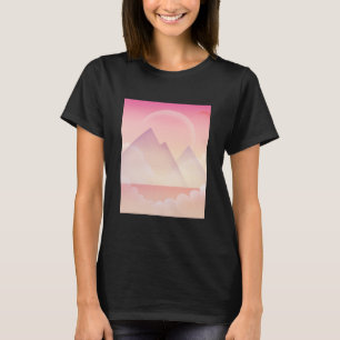 ドリーミーパステルマウンテンランドスケープ Tシャツ