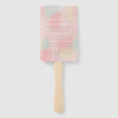 ドリーミーパステルモダンアートサンキューズ結婚ーズ ハンドファン (裏面)