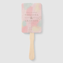 ドリーミーパステルモダンアートサンキューズ結婚ーズ ハンドファン