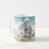 ドリーミーパステルライトハウスバイザシー コーヒーマグカップ (正面左)
