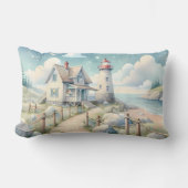 ドリーミーパステルライトハウスバイザシー ランバークッション (正面)