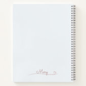 ドリーミーパステルワールドスパイラルパターン ノートブック (裏面)