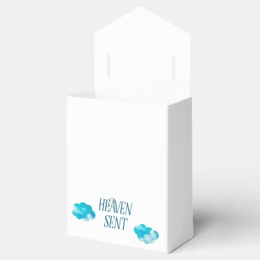 ドリーミーパステル天国送信ボーイベビーシャワー フェイバーボックス (オープン)