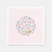 「ドリーミーパステル」 スタンダードカクテルナプキン (正面)