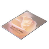 ドリーミーパーソナライズされたバラ結婚ズ ノートブック (左側)