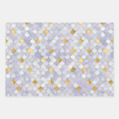 ドリーミーパーソナライズされたマーメイド&マーメイドはかりで測 ラッピングペーパーシート (正面2)