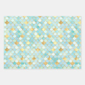 ドリーミーパーソナライズされたマーメイド&マーメイドはかりで測 ラッピングペーパーシート (正面2)