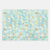 ドリーミーパーソナライズされたマーメイド&マーメイドはかりで測 ラッピングペーパーシート (正面2)