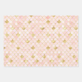 ドリーミーパーソナライズされたマーメイド&マーメイドはかりで測 ラッピングペーパーシート (正面2)