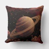 ドリーミーパープルコスモス結晶惑星 クッション (正面)