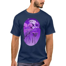 ドリーミーパープルスカイ – 自然の美意識を表現したTシャツ