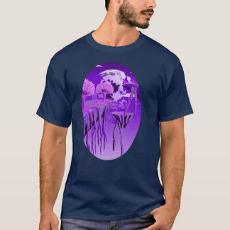 ドリーミーパープルスカイ – 自然の美意識を表現したTシャツ Tシャツ