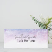 ドリーミーパープルフローラの水の色ギフトカード (スタンド正面)