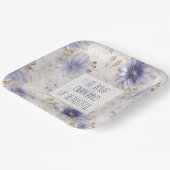 ドリーミーパープルブルーミスト金ゴールドパールフローラ ペーパープレート (傾斜あり)