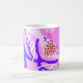 ドリーミーパープル抽象芸術マグ コーヒーマグカップ (中央)