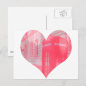 ドリーミーピンクの電話箱 ポストカード (正面/裏面)