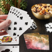 ドリーミーピンクグラデーションオレンジビューティフル星雲 トランプ (インサイチュ)