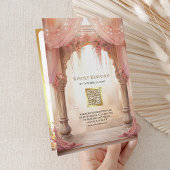 ドリーミーピンクフローラインディアンマンダプヒンズー結婚ズ 招待状