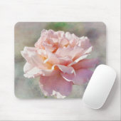 ドリーミーピンク赤面バラアートマウスパッド マウスパッド (マウス)
