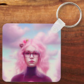 ドリーミーピンク キーホルダー (裏面)