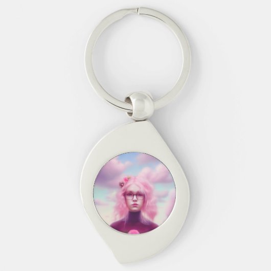 ドリーミーピンク キーホルダー (正面)