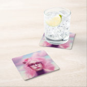 ドリーミーピンク スクエアペーパーコースター (インサイチュ)